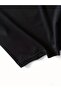 Black Casual Short Sleeve T-Shirt for Women Front and Back Techno Cartoon Bear Printed - 3