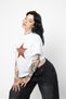 Starz Girl Printed Relaxed Fit White Women's Tshirt - 4