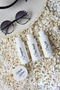 Travel Set Plastic 100ml Bottle Jar Set Travel Kit 5 Pieces (Transparent Bag and Toothbrush Gift) - 2