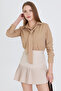 Women's Mink Tie Detailed Shirt Arm-25Y 001030 - 4