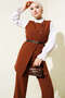 Buttoned Vest and Trousers Double Suit - 3