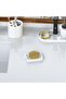 Granite Solid Soap Dish White - Composite. - 4