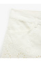 Cotton Embroidered Low Waist Shorts - 8