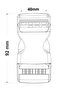 40mm Locking Adjustment Buckle Pack of 50 - 2