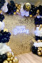30 Metallic Pearlescent Gold-White-Black Mixed Balloons, Helium Filled - 5