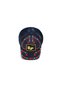 Hyper Floral Unisex Navy Blue Hat - 4