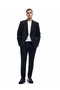 Swallow Collar Flap Pocket Buttoned Long Sleeve Blazer Jacket - 2