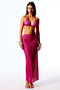 Dera Knitted Long Skirt (Fuchsia) - 4