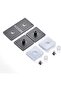 Ranbo 304 Stainless Steel 180 Degree Square Frameless Glass Clamp Connector/Shower Door Fixed Panel/ - 7