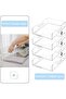 Clear Acrylic Organizer Tray, MerryNinr 2 Tier Stackable Office File Storage, Pull-Out Drawers - 3