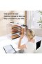 Paper File Storage Tray, Clear Acrylic Desk Organizer, 5-Tier Letter Tray for Office, 9.5x13.5" - 4