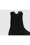 Black Leather Women's Boots - 5