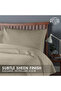 3-Piece Duvet Cover Set, 100% Cotton Stripe Sateen Fabric, Stone - 5