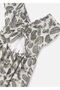 Girl's Printed Dress Green 6991 - 4