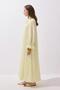 Odri Voile Crochet Long Dress Lemon Yellow - 4