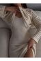Knitwear Hole Sweater Dress Set