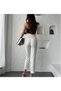 Carrot Cut Fabric Pants with Front Pen - 4