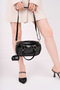 Black Patent Leather Stylish Women's Daily Shoulder Bag - 3