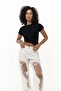Norris Asymmetrical Black Crop - 7