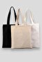 Unprinted Cloth Bag 35X40 3 Pieces with Handle (1 Natural, 1 Black, 1 Red)