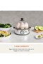 NutriCook Rapid Egg Cooker: 7 Egg Capacity Electric Egg Cooker for Boiled Eggs, Poached Eggs, Scrambled Eggs, or Omelettes with Auto Shut Off Feature - Silver - 2