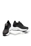 Women's Black Hidden Heel Stone High Sole Knitwear Sneaker Shoes