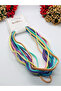 Women Men 12 Pack Hair Band Multicolor Elastic Athlete Band Rubber Bandana - 2