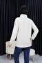 Stone Oversize Zipper Detailed Scuba Knitted Tunic - 7
