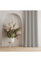 Decorative Gray Background Curtain with Star Pattern – Sophisticated and Stylish Atmosphere 140X260 cm Single Wing
