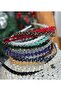 Luxury Design Crystal Stone Embroidered Thin Modern Crown Special Day Crown Shiny Janjan Plum Purple - 5
