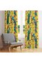 Peacocks and Flowers Curtain on Yellow – Stylish and Roomy Style 140X260 cm Single Wing - 6
