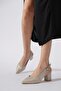 حذاء Malites Flat Dova Back Weft نسائي ذهبي لامع - 2