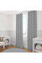 Decorative Gray Background Curtain with Star Pattern – Sophisticated and Stylish Atmosphere 140X260 cm Single Wing - 6