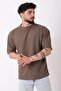 Honeycomb Model Crew Neck Oversize T-Shirt Stu-2468_30462 - 2