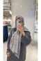 Wool cotton c pattern gray
