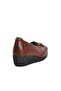 Tan Genuine Leather Women's Flat Casual Casual Shoes - 4