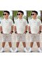 Summer Linen Fabric Shorts Shirt Pocket Shorts Bottom Top Set