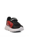 Black Red Mesh Velcro Unisex Children's Sports Shoes - 3