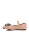 Powder Patent Leather Girl's Ballerina Ballerina with Bow Ribbon - 2