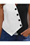 Women's Zero Sleeve V-Neck Buttoned Colorblock Atlas Vest - 3