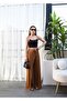 Linen Wide Leg Trousers with Cross Piece Elastic and Lacing on the Front - 4