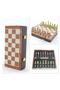 Chess Set with Wooden Box and Metal Stone Chamber - 2