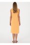U.S. Polo Assn. V-Neck Light Orange Standard Women's Dress Mage-Iy25 - 4