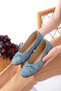 Women's Ballet Flats Comfortable Lightweight Orthopedic Sole Women's Shoes Casual Shoes Leather Osaka - 2