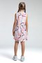 Girl's Patterned 100% Cotton Dress - 3