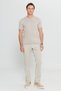 Men's Mink 100% Cotton Standard Fit Regular Cut Crew Neck Knitwear T-Shirt - 2