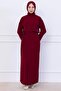 Side Tie Ayrobin Skirt Suit Claret Red Hm2738 - 7