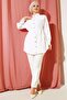 Metal Buttoned Side Tie Tunic - 2