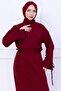 Side Tie Ayrobin Skirt Suit Claret Red Hm2738 - 5