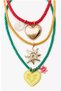 Brand, Model, Colorful 3-Strand Rope Necklace with Charms - 2